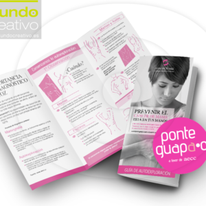 díptico guía para prevenir el cáncer de mama